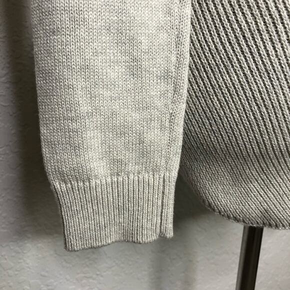 Cabi light gray mix knit button front v neck cardigan size Extra Small XS #3161 - Picture 14 of 16